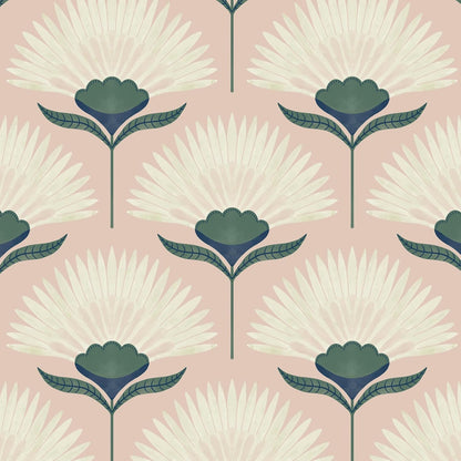 Vintage Wallpaper Peel and Stick Botanical Contact Paper Boho Wall Paper Pink Removable Self Adhesive Bathroom Bedroom Eco-Friendly Thicken 17.3" × 78.7"