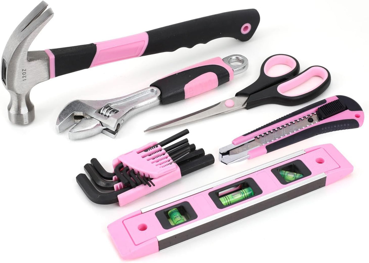267-Piece Pink Tool Set with 13-Inch Tool Bag