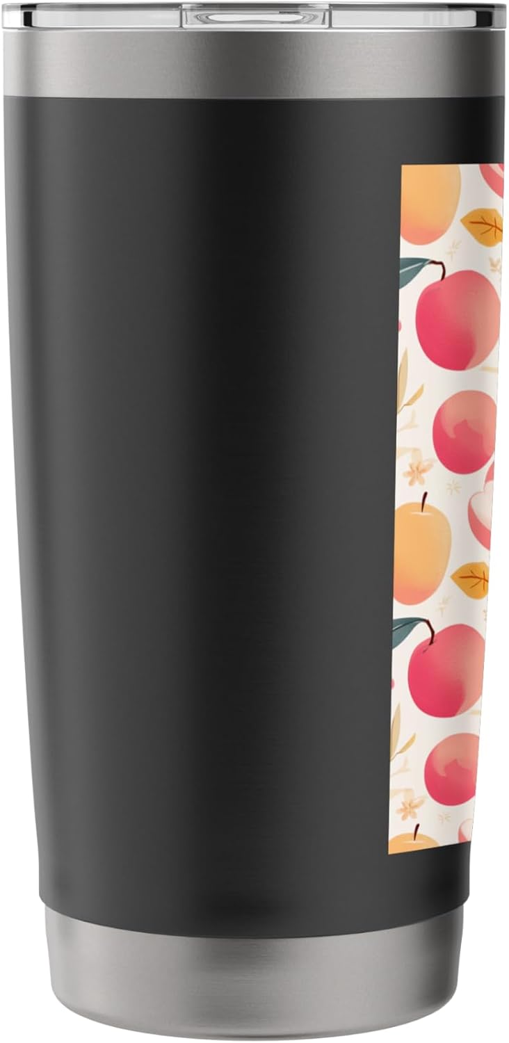 Peach Pattern Art Minimalist Fruit Stainless Steel Insulated Tumbler