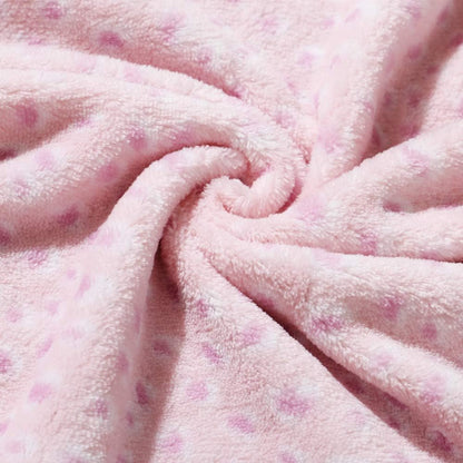 30''X40'' Cute Plush Cozy and Warm Fleece Baby Blanket for Girls Infant Toddler Crib Cot Stroller - Pink Cat