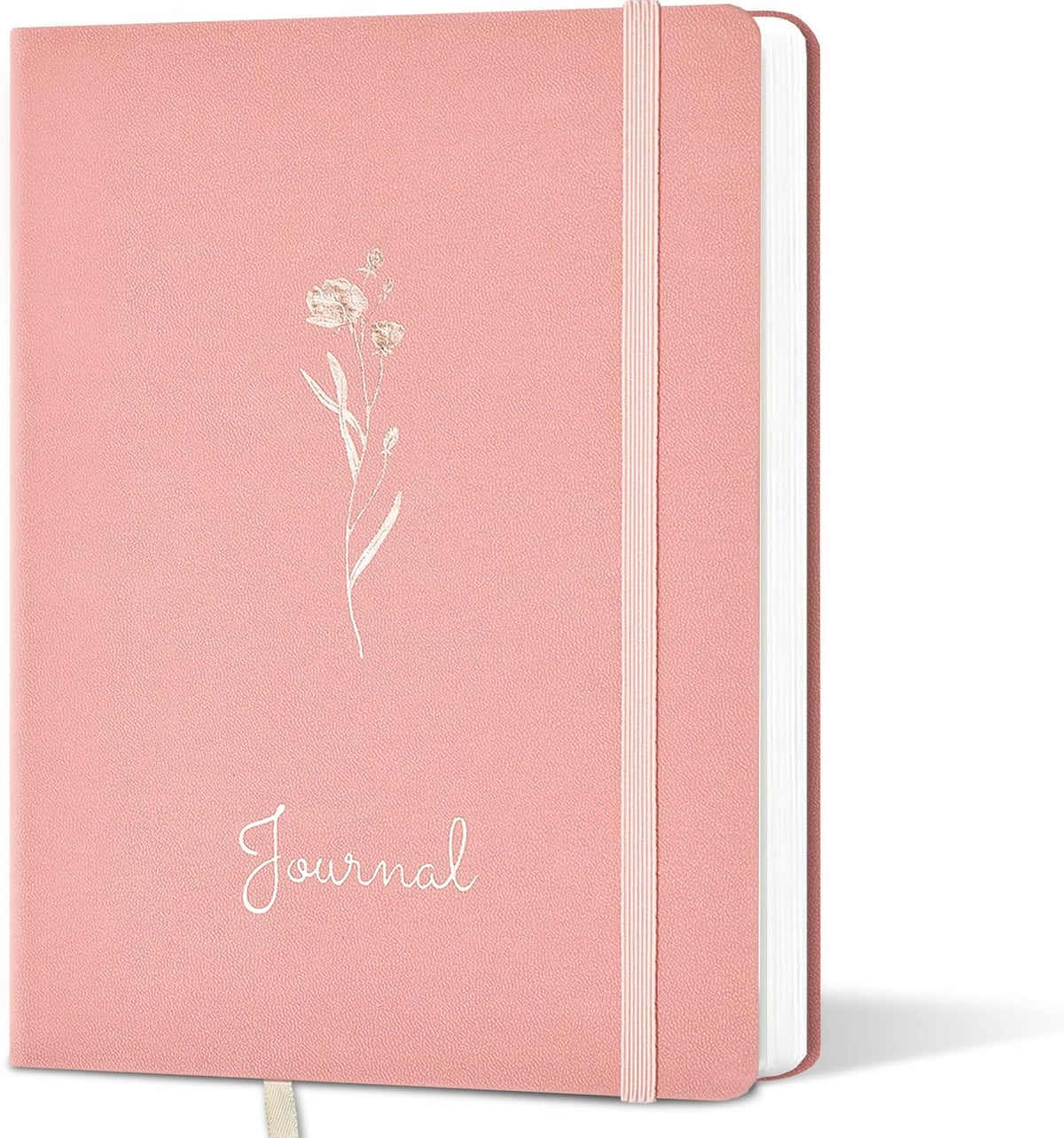 College Ruled Note Books, 192 Pages, 5.7''x8.3'', 100 GSM Thick Paper, Hardcover Lined Notebook, Writing Journals for School & Note Taking, Pink