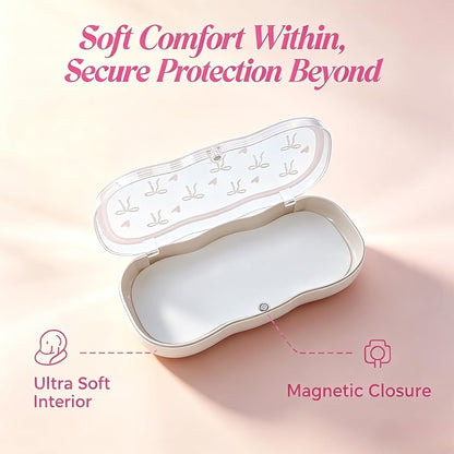 Glasses Case Hard Shell, Clear Eyeglass Case, Cute Holder for Sunglasses and Reading Glasses