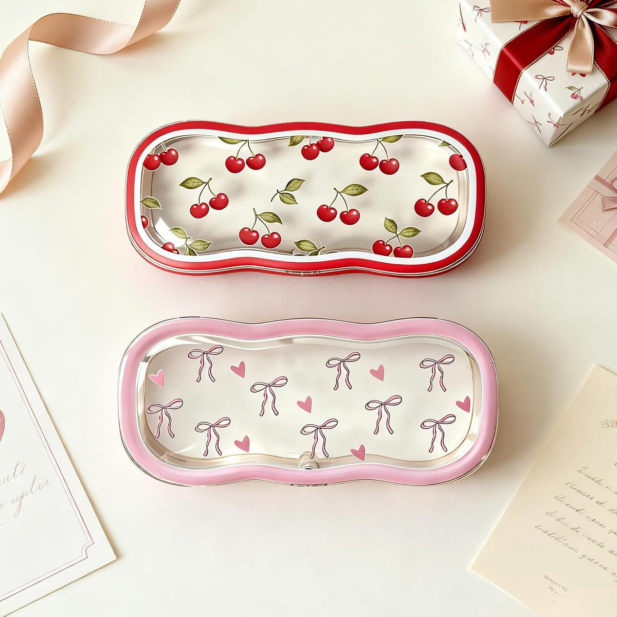 Glasses Case Hard Shell, Clear Eyeglass Case, Cute Holder for Sunglasses and Reading Glasses