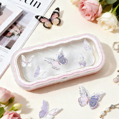 Glasses Case Hard Shell, Clear Eyeglass Case, Cute Holder for Sunglasses and Reading Glasses