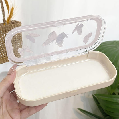 Glasses Case Hard Shell, Clear Eyeglass Case, Cute Holder for Sunglasses and Reading Glasses