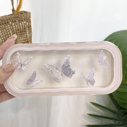 Glasses Case Hard Shell, Clear Eyeglass Case, Cute Holder for Sunglasses and Reading Glasses