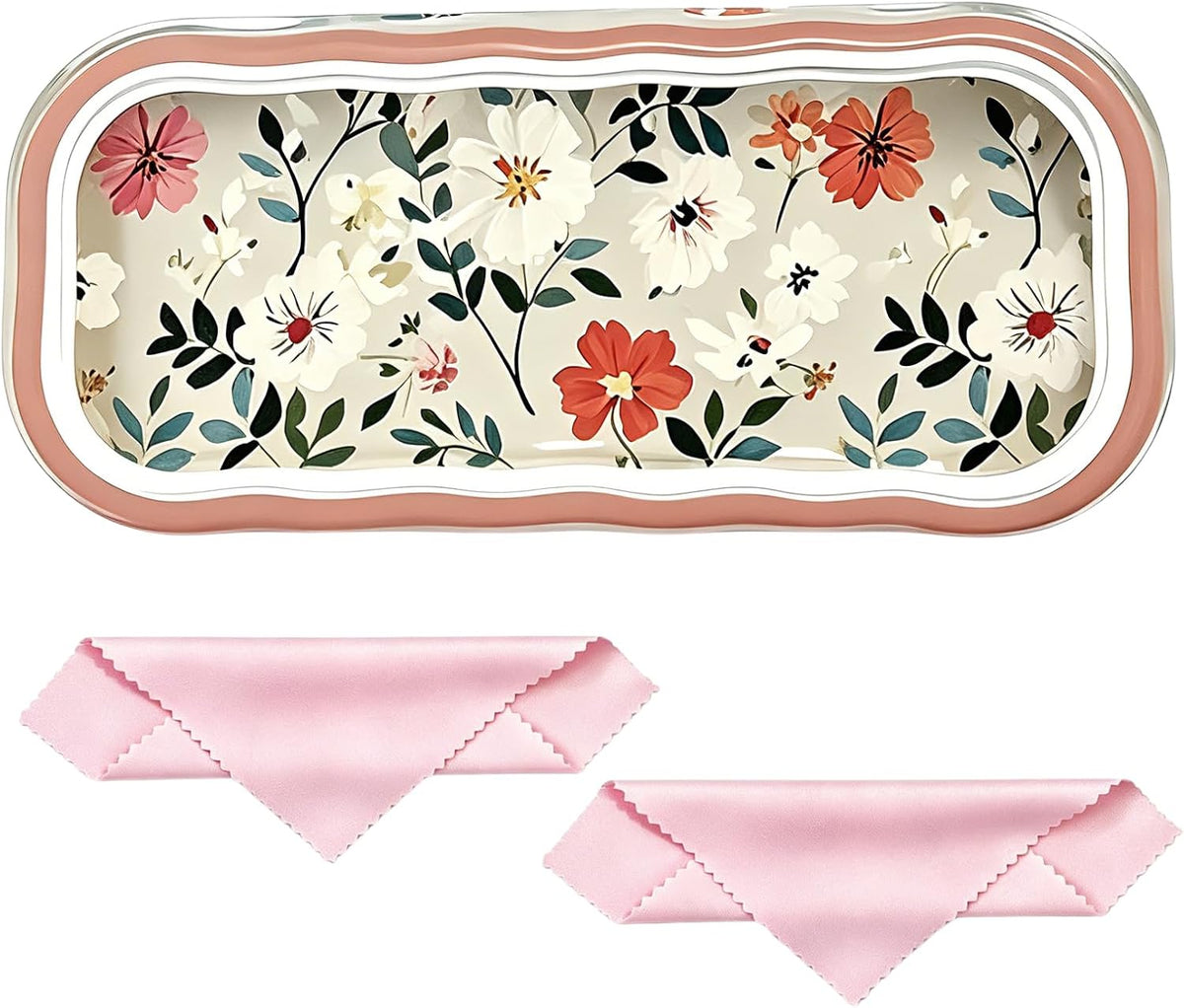 Glasses Case Hard Shell, Clear Eyeglass Case, Cute Holder for Sunglasses and Reading Glasses