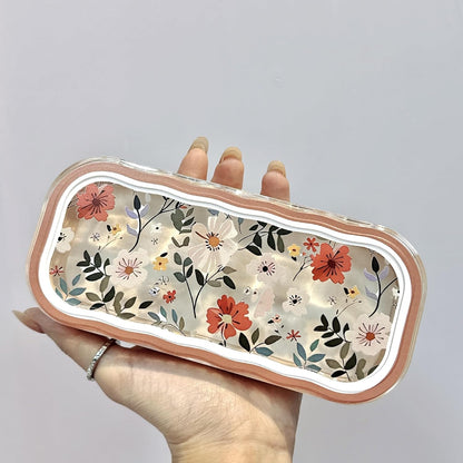 Glasses Case Hard Shell, Clear Eyeglass Case, Cute Holder for Sunglasses and Reading Glasses