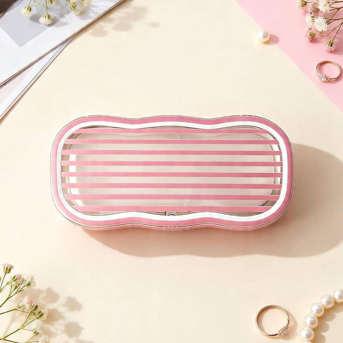 Glasses Case Hard Shell, Clear Eyeglass Case, Cute Holder for Sunglasses and Reading Glasses