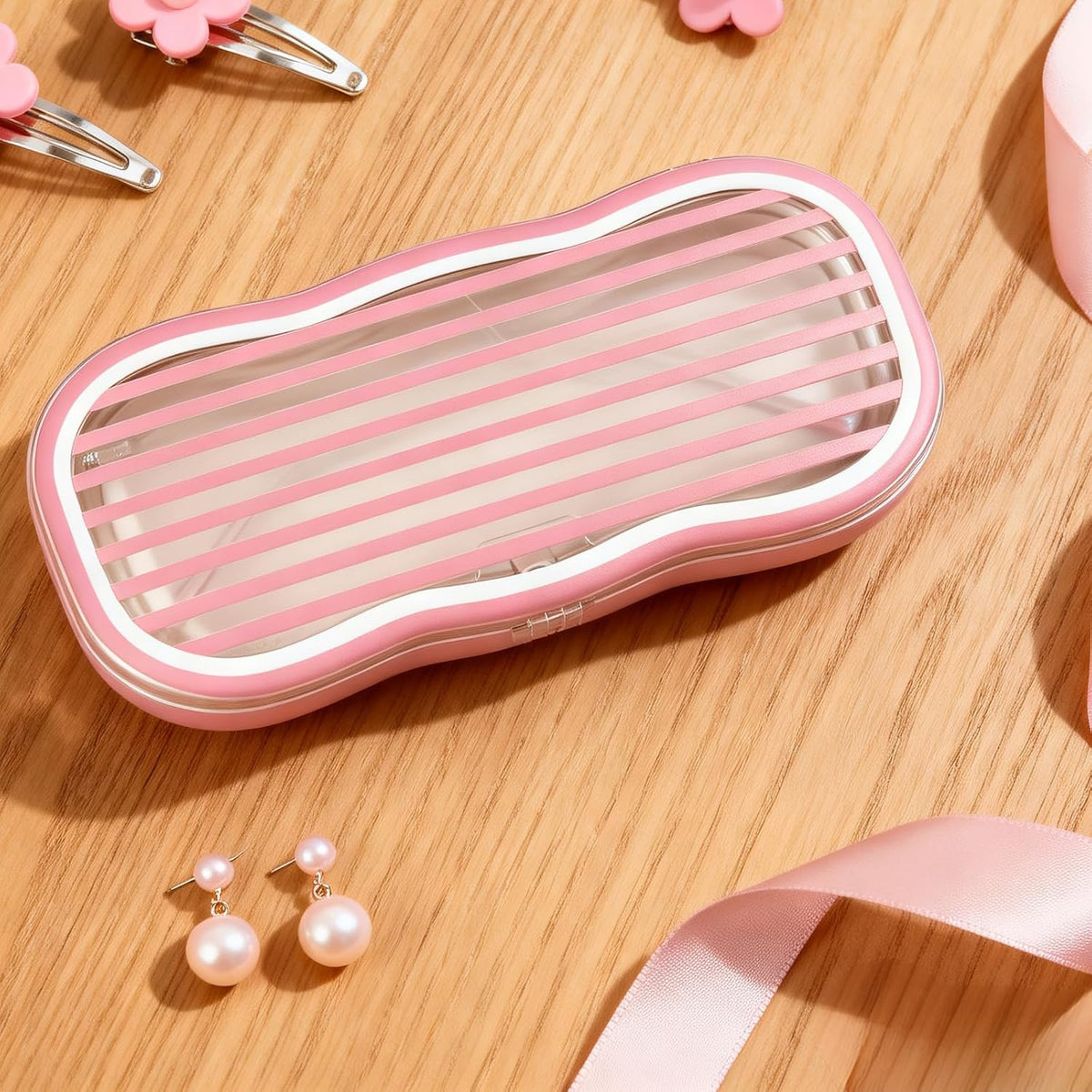 Glasses Case Hard Shell, Clear Eyeglass Case, Cute Holder for Sunglasses and Reading Glasses