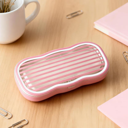 Glasses Case Hard Shell, Clear Eyeglass Case, Cute Holder for Sunglasses and Reading Glasses