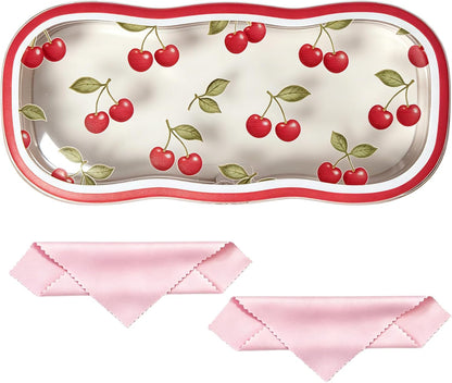 Glasses Case Hard Shell, Clear Eyeglass Case, Cute Holder for Sunglasses and Reading Glasses