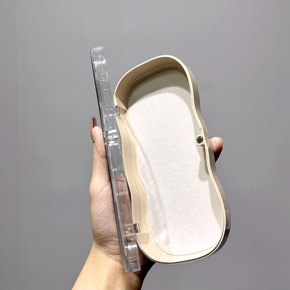 Glasses Case Hard Shell, Clear Eyeglass Case, Cute Holder for Sunglasses and Reading Glasses