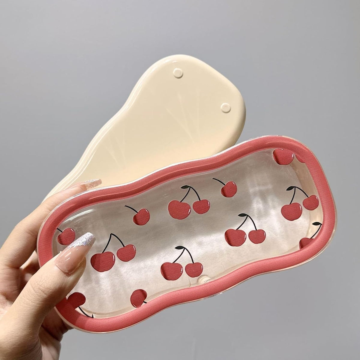 Glasses Case Hard Shell, Clear Eyeglass Case, Cute Holder for Sunglasses and Reading Glasses