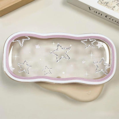 Glasses Case Hard Shell, Clear Eyeglass Case, Cute Holder for Sunglasses and Reading Glasses