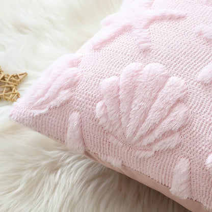 Summer Starfish Seashell Pillow Covers 18x18 Inch Set of 2