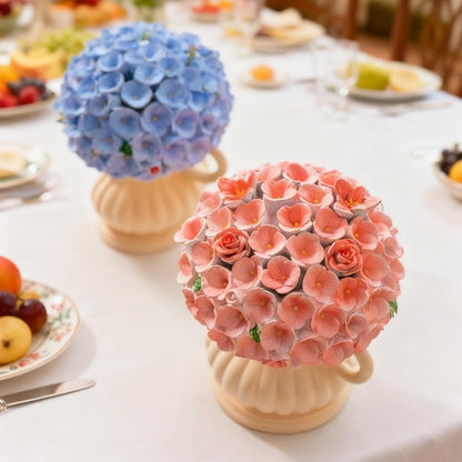 （8 Pieces）Cute Floral Decorative Fruit Fork Storage Set with Stainless Steel Forks and Holder for Home Use (Pink)