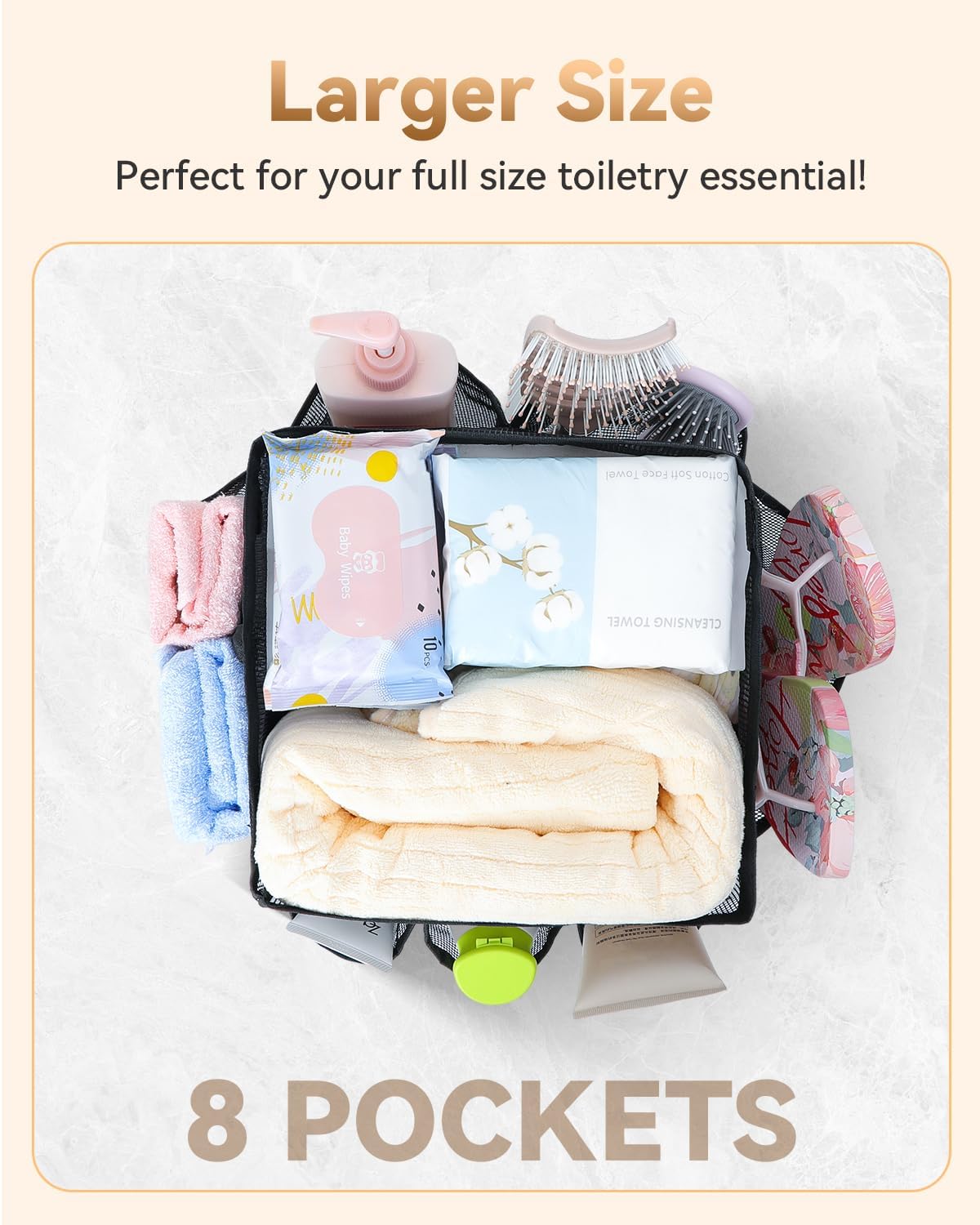 Mesh Shower Caddy Portable for College Dorm Room Essentials