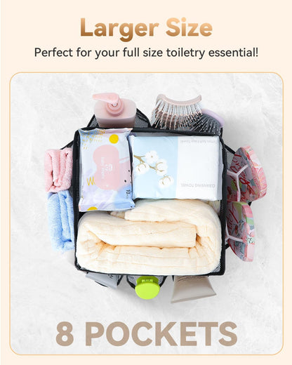 Mesh Shower Caddy Portable for College Dorm Room Essentials