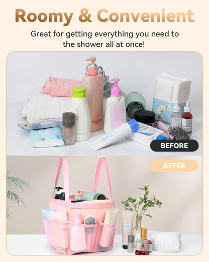 Mesh Shower Caddy Portable for College Dorm Room Essentials