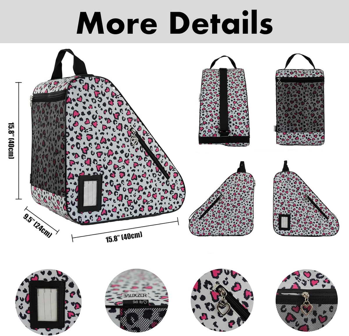 Skate Bags for Roller Skates, Ice Skates, Quad Skates, Inline Skates, Rollerblades, Figure Skates, Skate Accessories for Kids and Adults