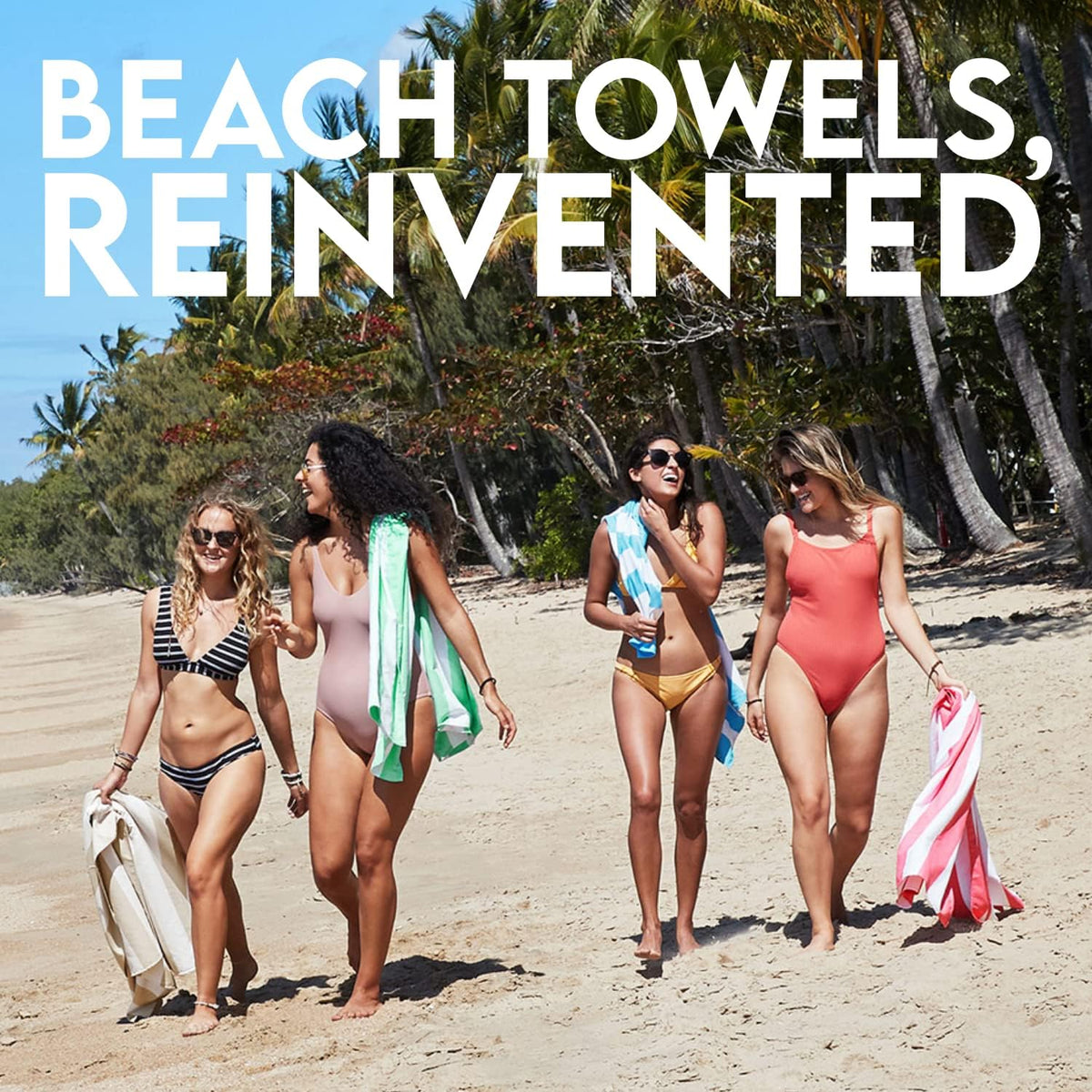 Quick Dry Beach Towel - Cabana Light - Malibu Pink - Large