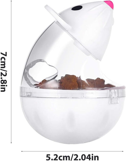 4 Pcs Cat Food Ball Dispenser - Slow Feeder Mice Shaped