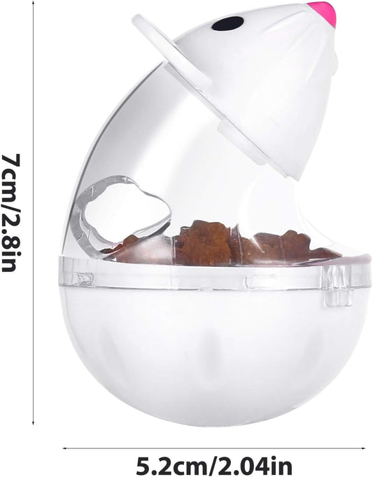 4 Pcs Cat Food Ball Dispenser - Slow Feeder Mice Shaped