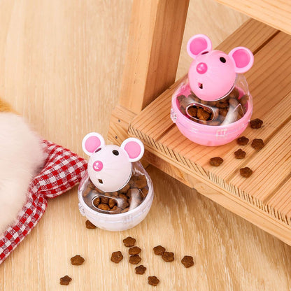 4 Pcs Cat Food Ball Dispenser - Slow Feeder Mice Shaped