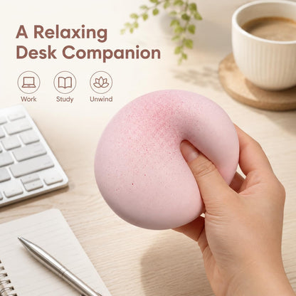 Sticky Bread Squishy Fidget Toys,Foam Cheese Slow Rising Squeeze Toy,Realistic Food Moist and Soft Stress Balls,Sensory Stress Relief & Fidget Toys for ADHD,Party Favor Gift (Pink)
