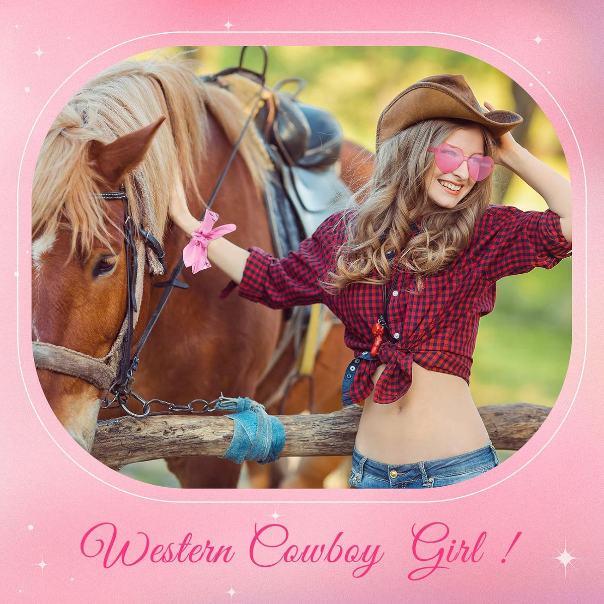 12 Sets Paisley Bandanas Heart Sunglasses Cowgirl Party