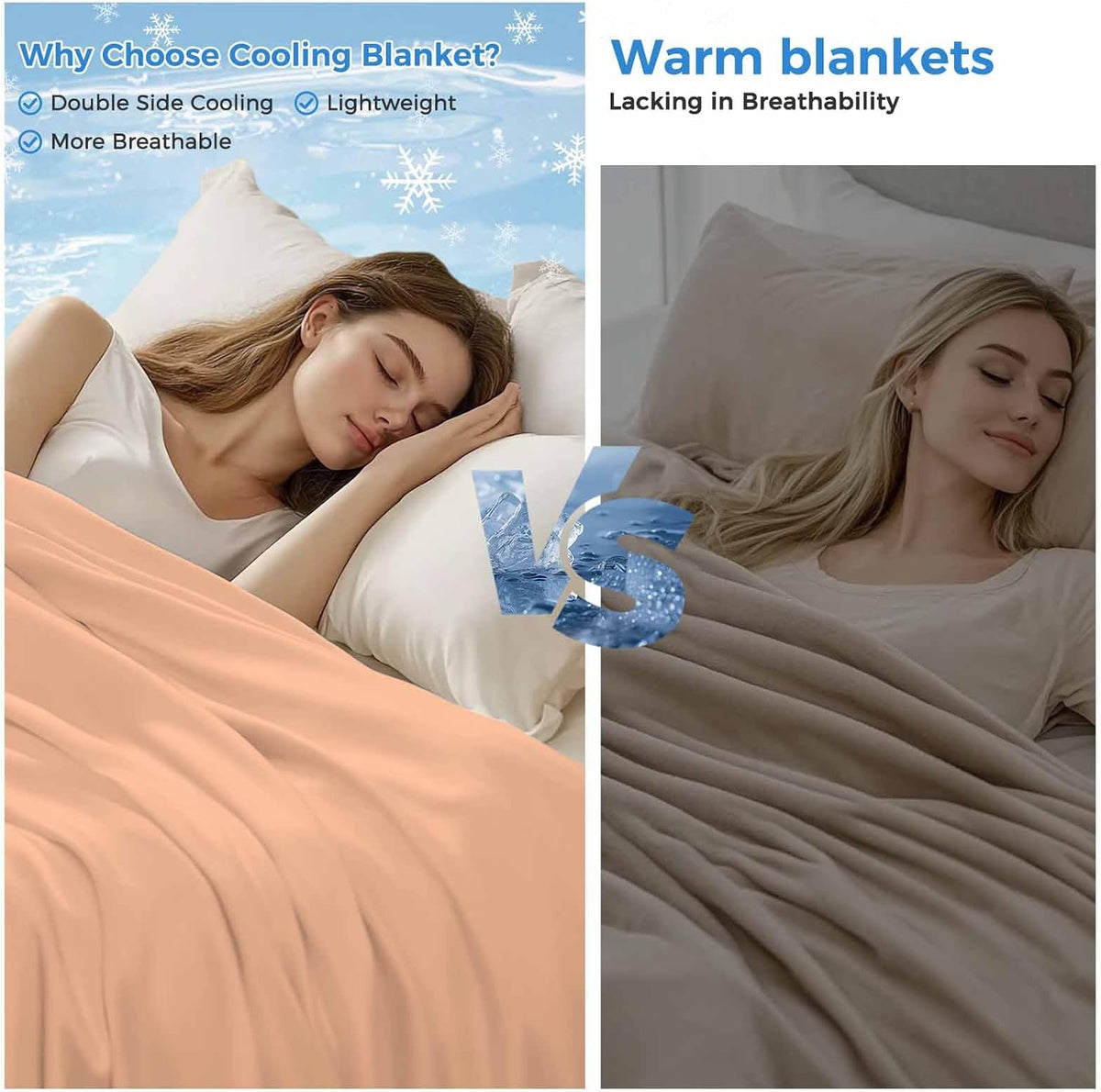 Cooling Throw Blanket 40"x60" for Teens, Peach Fuzz Lightweight Breathable Bed Blanket for Hot Sleepers, Modern Pure Peach Fuzz Soft Summer Cool Blankets for Travel, Sofa, Couch