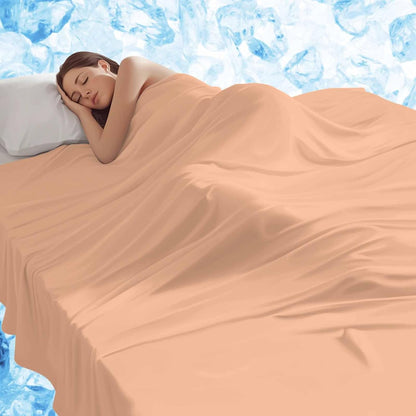 Cooling Throw Blanket 40"x60" for Teens, Peach Fuzz Lightweight Breathable Bed Blanket for Hot Sleepers, Modern Pure Peach Fuzz Soft Summer Cool Blankets for Travel, Sofa, Couch