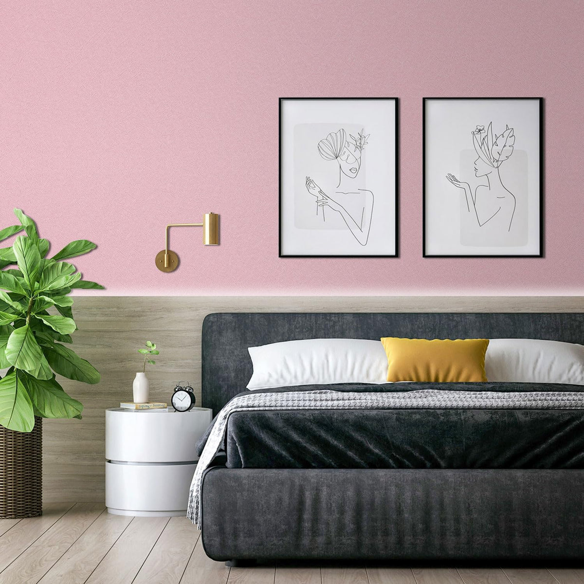 Peel and Stick Wallpaper Pink Silk Wall Paper - 15.7 x 98 Inch Self Adhesive Wallpaper Peel and Stick, Easy to Paste Wall Contact Paper for Stand Liner, Table and Door Makeover Decor