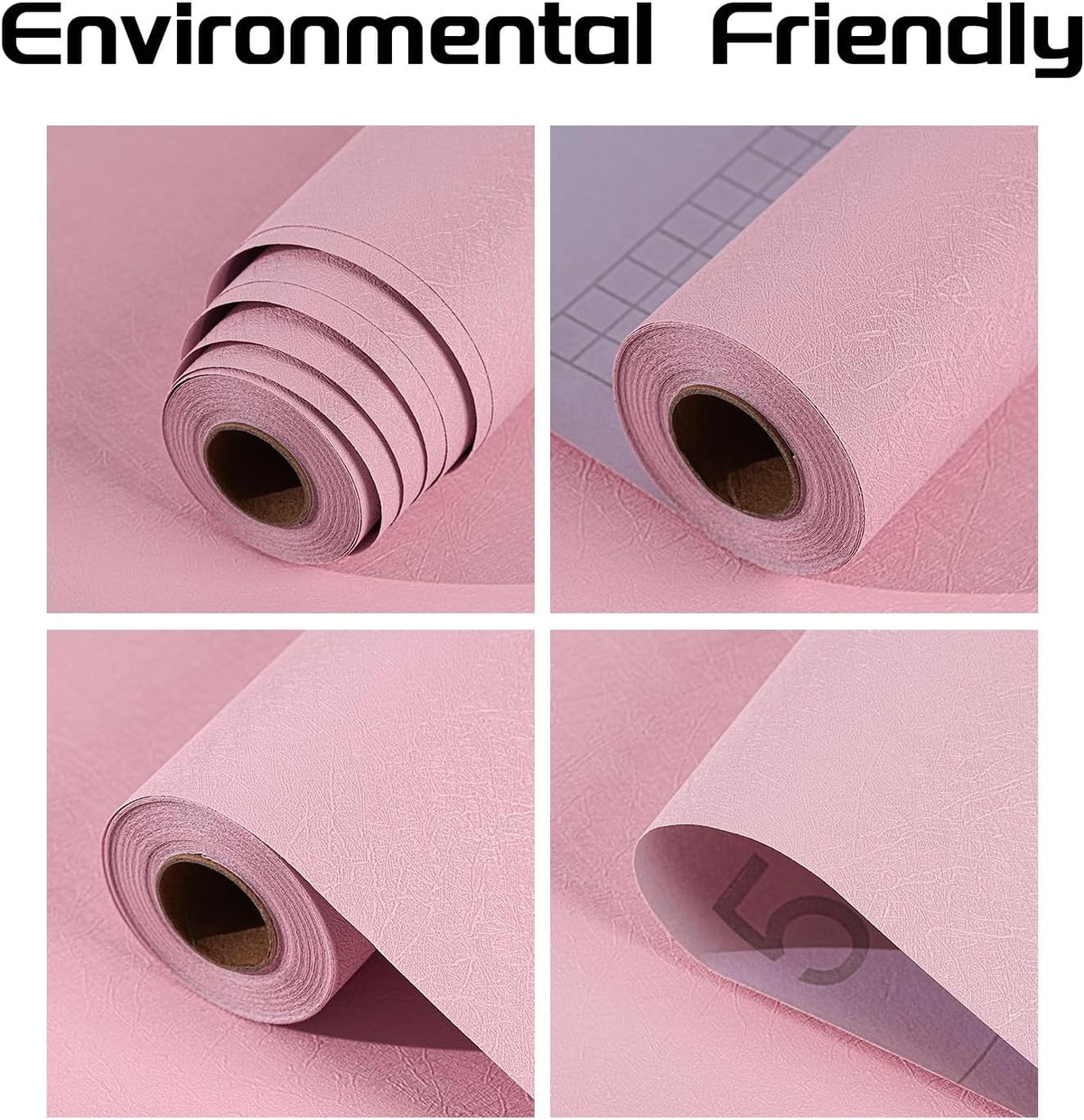 Peel and Stick Wallpaper Pink Silk Wall Paper - 15.7 x 98 Inch Self Adhesive Wallpaper Peel and Stick, Easy to Paste Wall Contact Paper for Stand Liner, Table and Door Makeover Decor