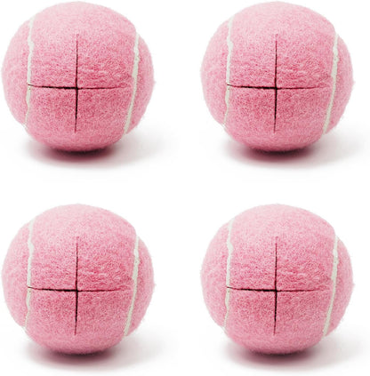 Precut Tennis Balls for Walkers 4 PCS Walker Tennis Ball for Furniture Legs and Floor Protection Heavy Duty Long Lasting Felt Pad Glide,Fit Most Walkers