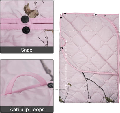 Camo Blanket Waterproof Insulation Poncho Liner for Outdoor Camping, Hiking, Hunting, Survival, Backpacking, Picnicking