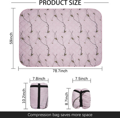 Camo Blanket Waterproof Insulation Poncho Liner for Outdoor Camping, Hiking, Hunting, Survival, Backpacking, Picnicking