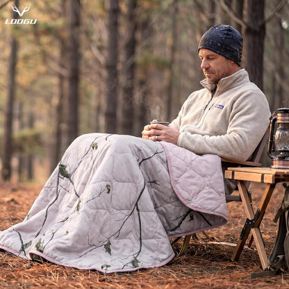 Camo Blanket Waterproof Insulation Poncho Liner for Outdoor Camping, Hiking, Hunting, Survival, Backpacking, Picnicking