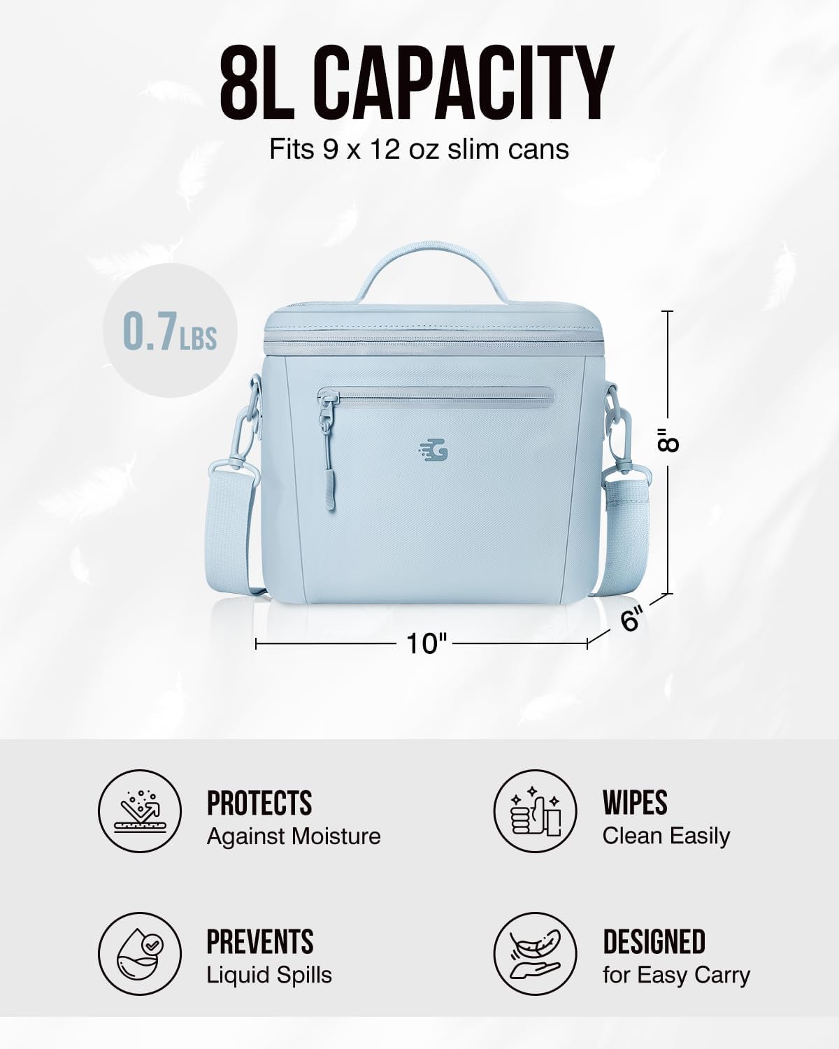 Small Lunch Box Bag Women - Soft Cooler for Work Picnic