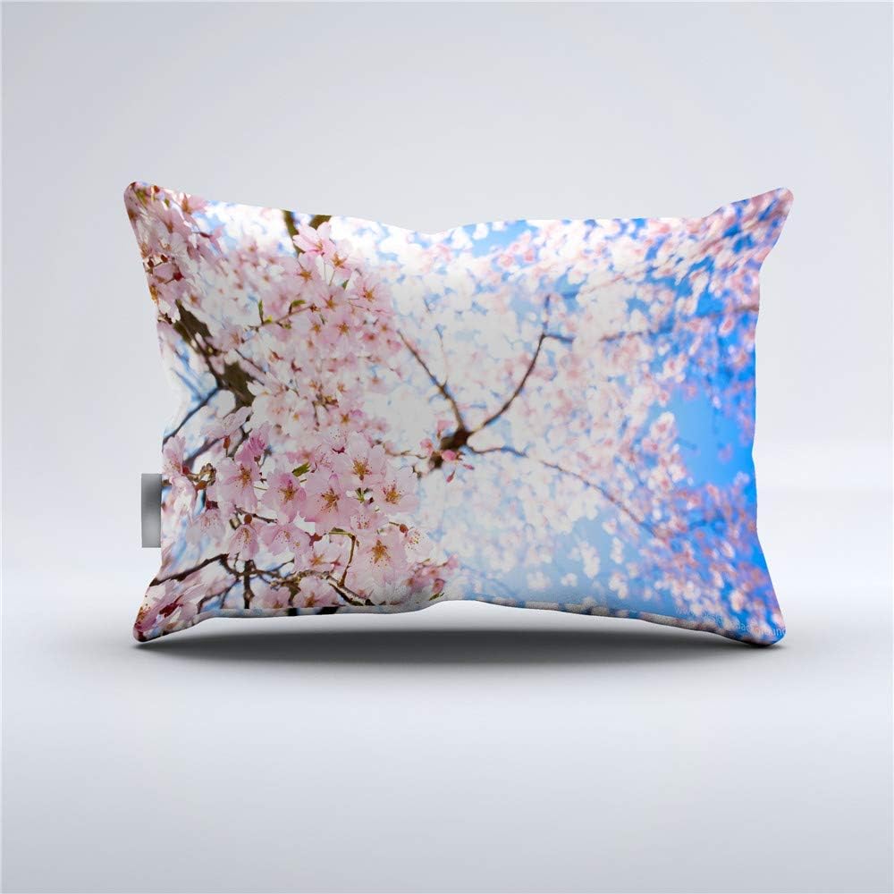 Peach Blossom Duvet Cover Set Spring Flower Bedding Pink Cherry Blossom Bed Sets 2/3/4PCS Quilt Covers/Sheets/Pillow Shams,Twin/Full/Queen/King (F,Full-200x229cm-3PCS)