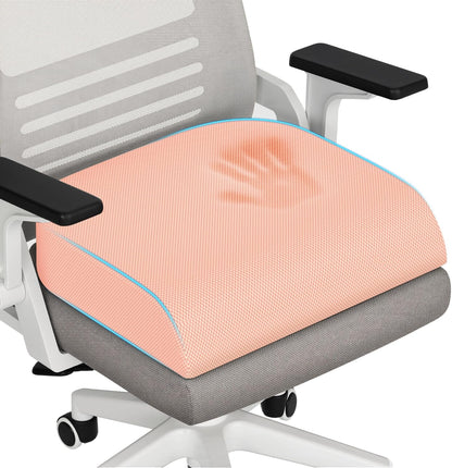 Memory Foam Seat Cushion for Office Chair, 3-Inch, Pink