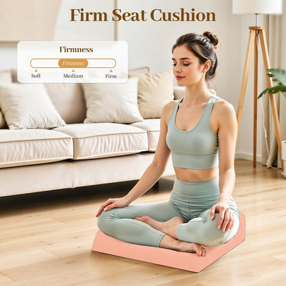 Memory Foam Seat Cushion for Office Chair, 3-Inch, Pink