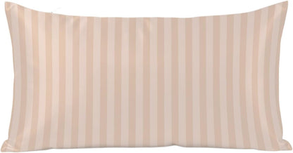 Peach Pink Stripes Satin Pillowcases with Zipper Cal King Size Cooling Silk Pillow Cases for Hair and Skin Soft Modern Vertical Lines Geometric Simple Throw Pillow Covers for Women Men 20x40 Inch