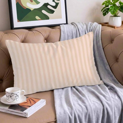 Peach Pink Stripes Satin Pillowcases with Zipper Cal King Size Cooling Silk Pillow Cases for Hair and Skin Soft Modern Vertical Lines Geometric Simple Throw Pillow Covers for Women Men 20x40 Inch