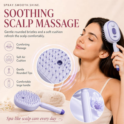 2026 Electric Spray Air Cushion Massage Comb (Pink)