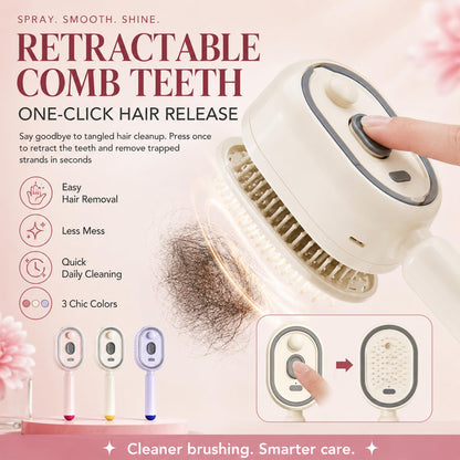 2026 Electric Spray Air Cushion Massage Comb (Pink)