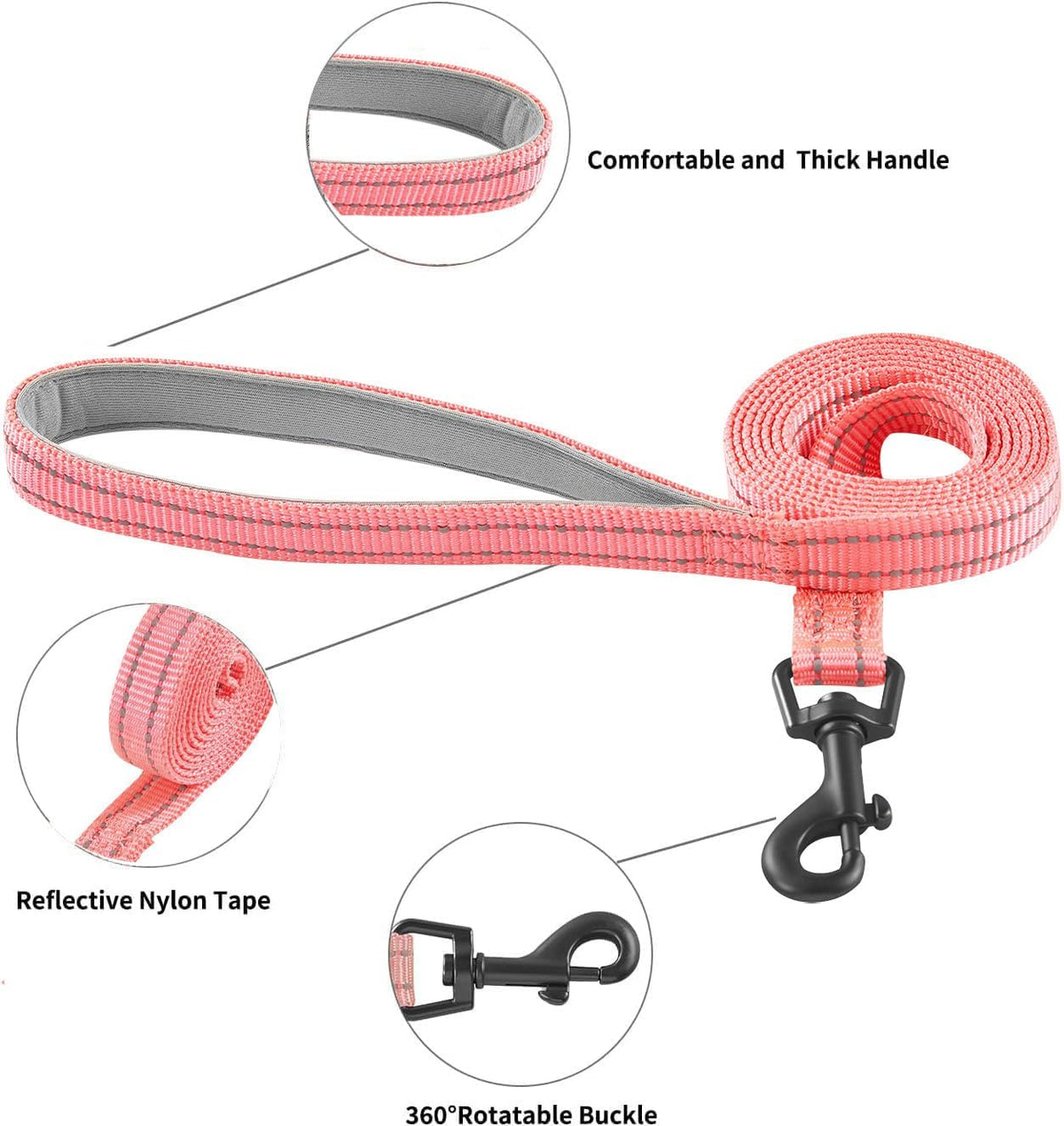 Dog Harness and Leash Set, No Pull Soft Mesh Puppy Harness for Small Medium Dogs, Cats - Step in Reflective Breathable Lightweight Vest Harness for Walking, Training - Pink, S