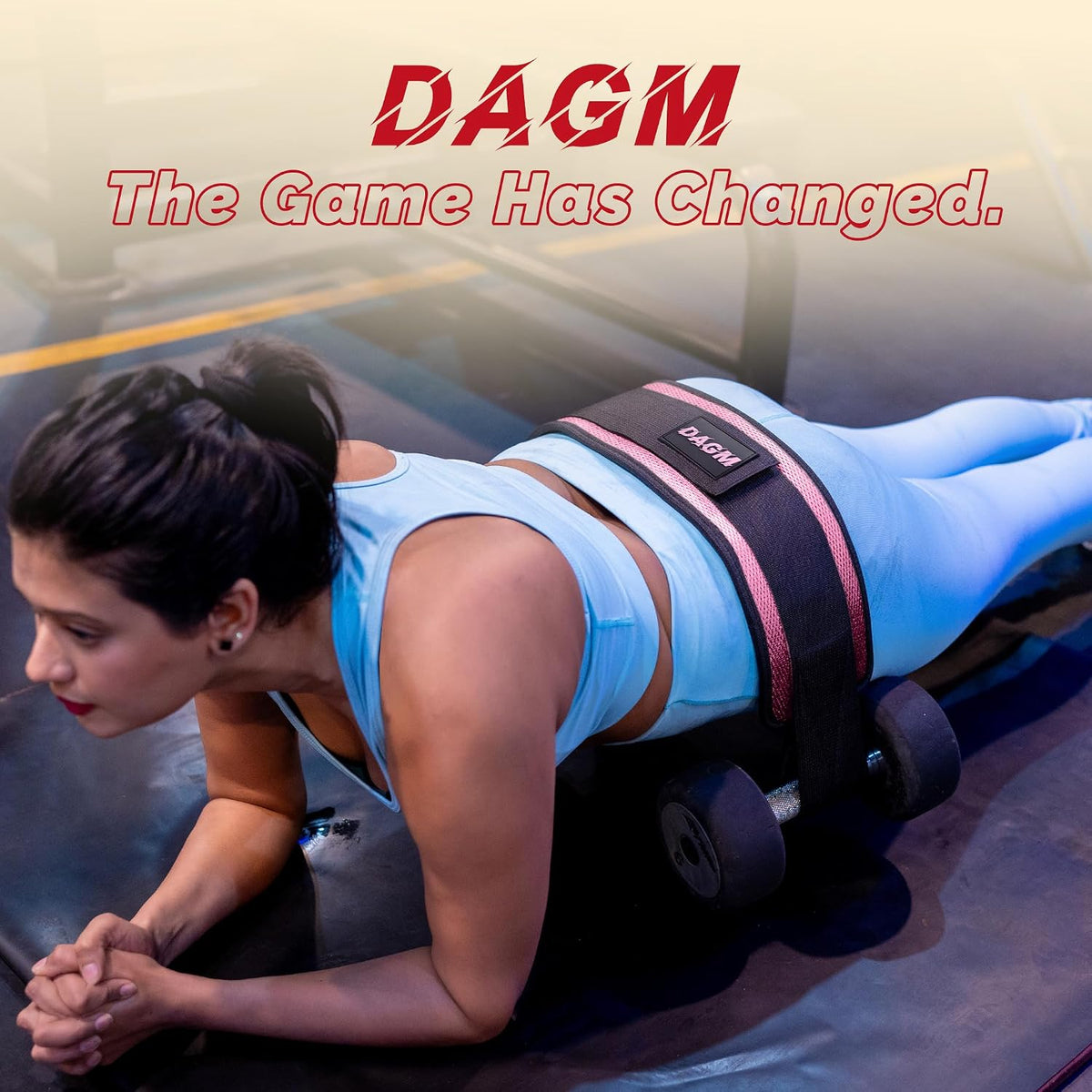 DAGM Hip Thrust Belt for Dumbbells Heavy No Bruise. 500 lbs, Women & Men
