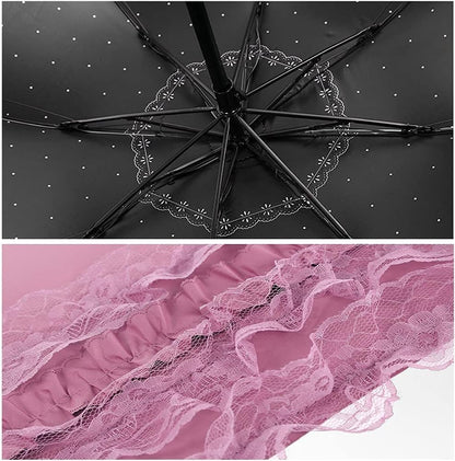 Princess Lace Ultraviolet-Proof Folding Umbrella Anti-uv Dome Parasol